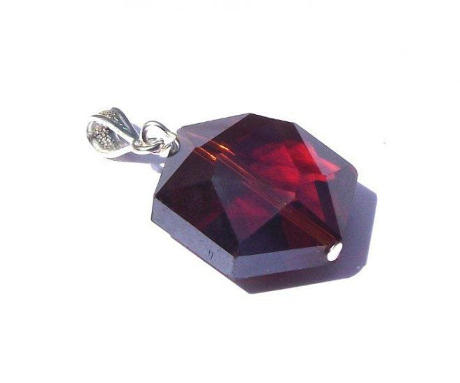 Hexagon Shaman Andara Crystal Pendant