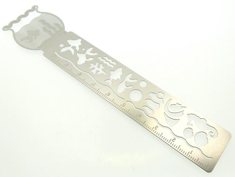 Stainless Steel Fish Bowl Stencil Ruler