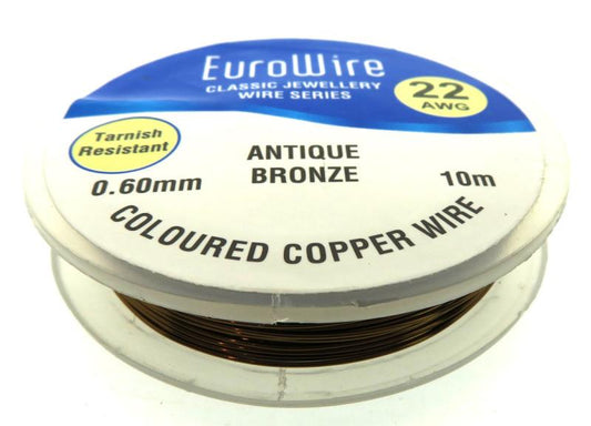 06mm Antique Bronze Coloured Copper Wire