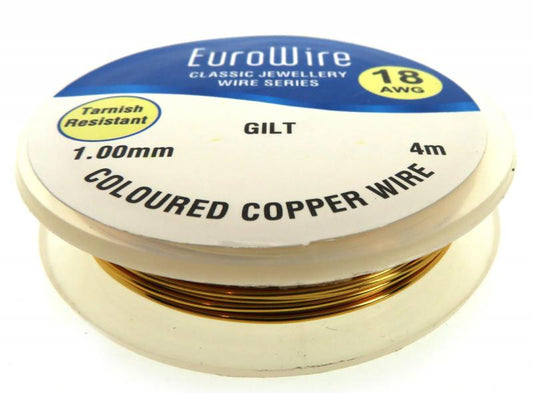 1mm Gilt Coloured Copper Wire