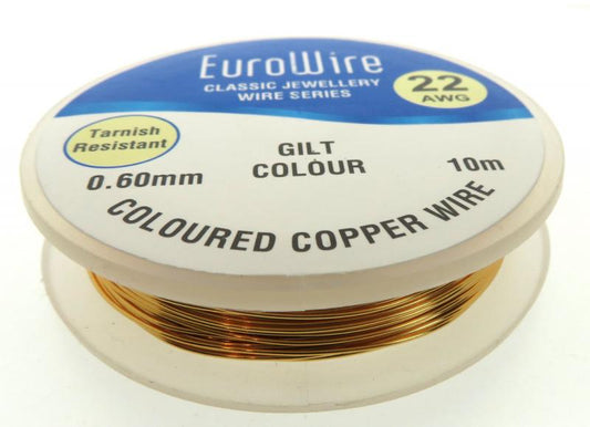 06mm Gilt Coloured Copper Wire