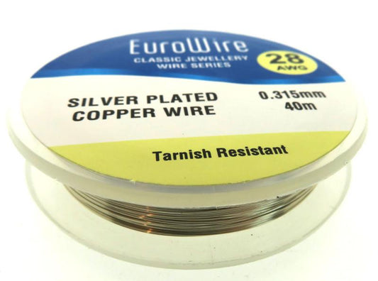 03mm Round Silver Plated Copper Wire