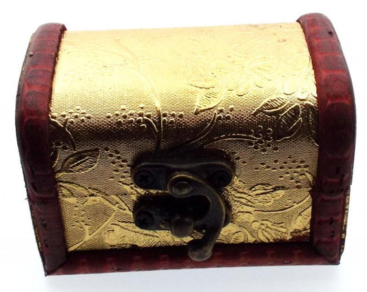 Mini Gold Treasure Chest Containing Tumblestone Chips