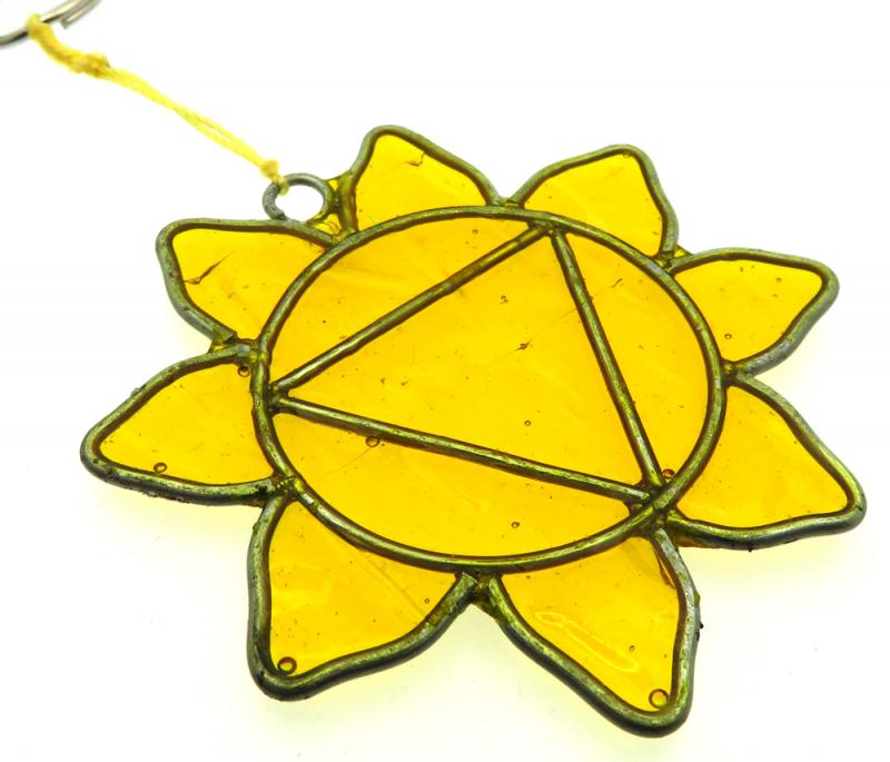 Solar Chakra Symbol Mini Suncatcher
