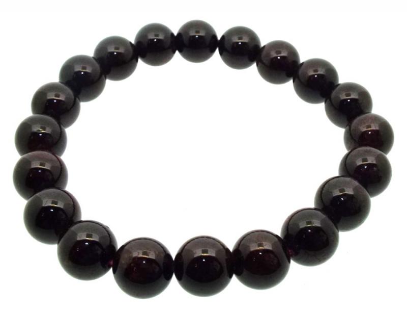 9mm Garnet Gemstone Power Bracelet