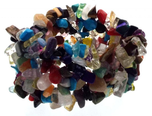Mixed Gemstone Cuff Bracelet