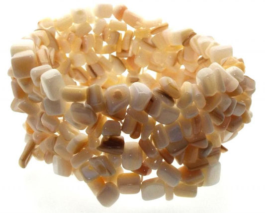 Mother of Pearl Gemstone Cuff Bracelet