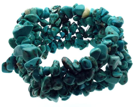 Turquenite Gemstone Cuff Bracelet