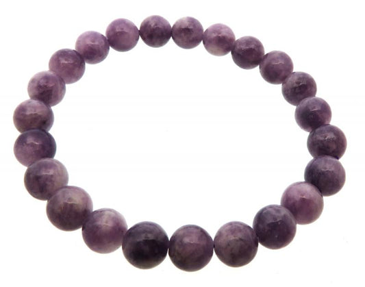 8mm AAA Grade Kunzite Gemstone Power Bracelet