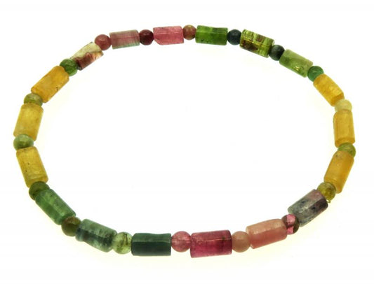Mixed Tourmaline Long Bead Bracelet