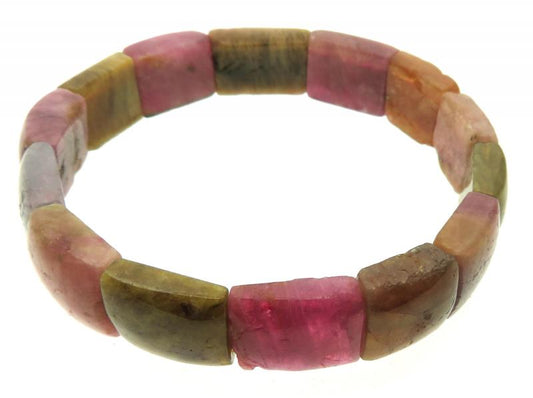 Mixed Tourmaline Chunky Bead Bracelet 02