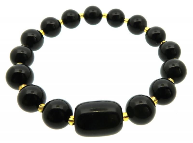10mm Obsidian Gemstone Power Bracelet