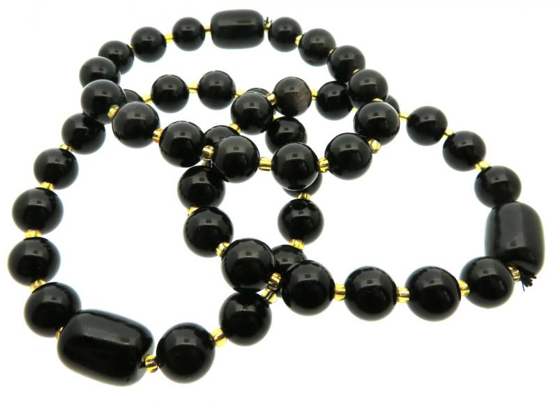 10mm Obsidian Gemstone Power Bracelet