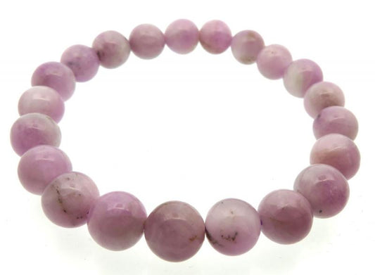 9mm Kunzite Gemstone Power Bracelet