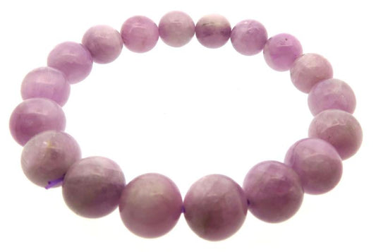 10mm Kunzite Gemstone Power Bracelet