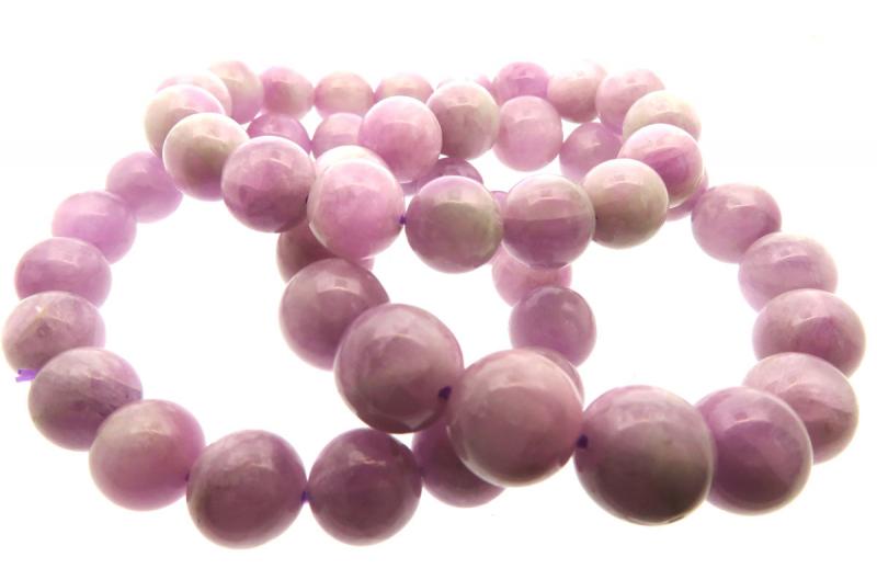 10mm Kunzite Gemstone Power Bracelet