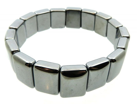 Chunky Terahertz Gemstone Elasticated Bracelet