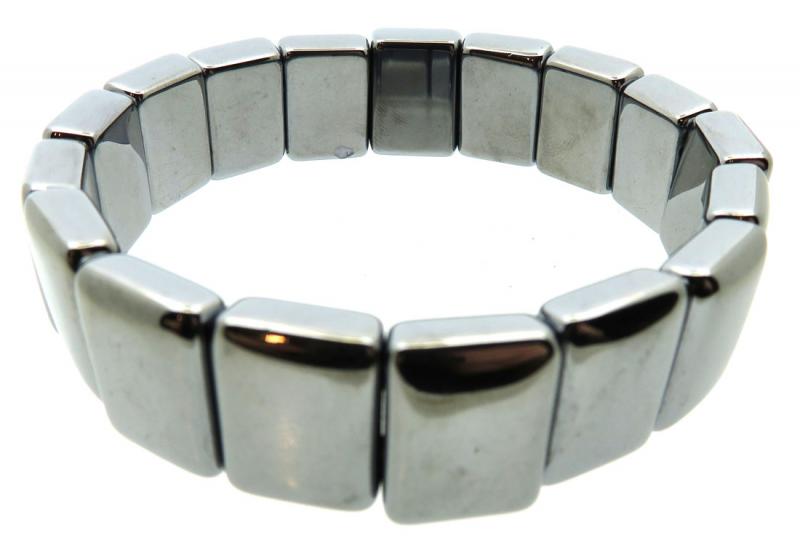 Chunky Terahertz Gemstone Elasticated Bracelet