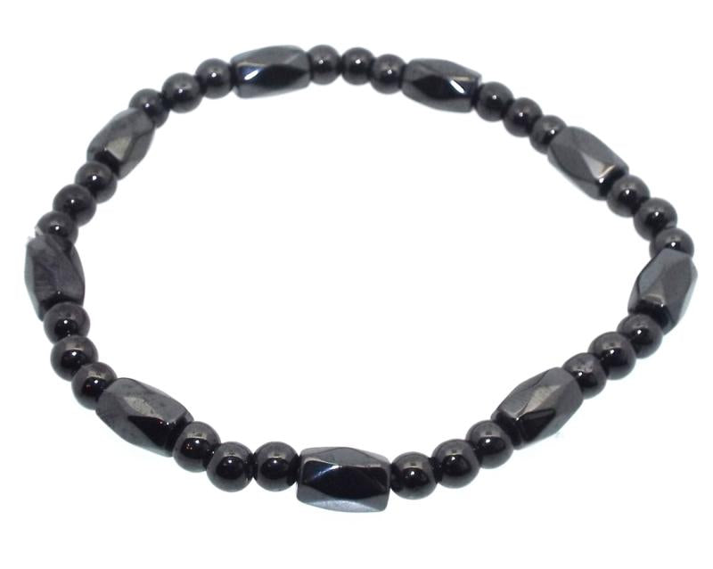 Fancy Hematite Bead Bracelet