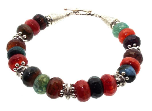Mixed Agate Baroque Bracelet