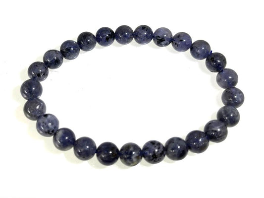 8mm Iolite Gemstone Power Bracelet