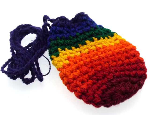 Colourful Crochet Chakra Pouch