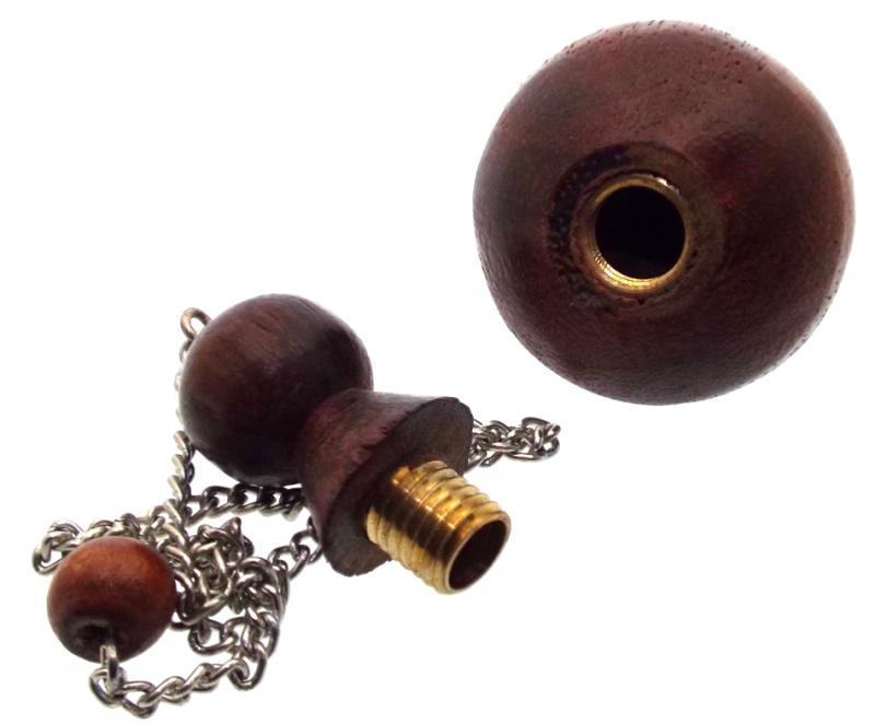Wooden Single Chamber Teardrop Pendulum