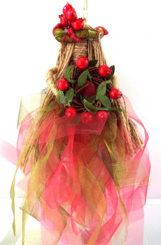 Hand Crafted Hanging Rowan Goddess Doll