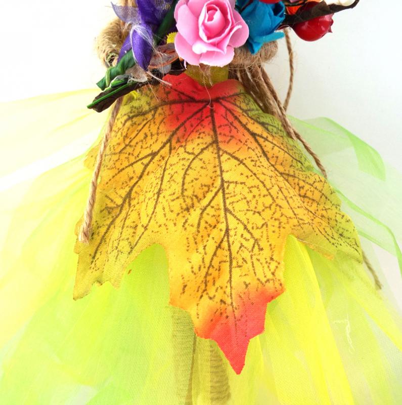 Hand Crafted Hanging Spring Flower Maiden Doll