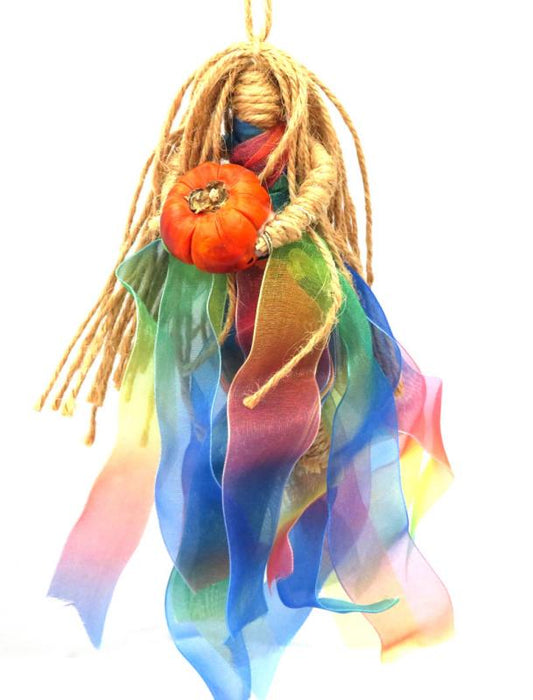 Hand Crafted Hanging Pumpkin Doll