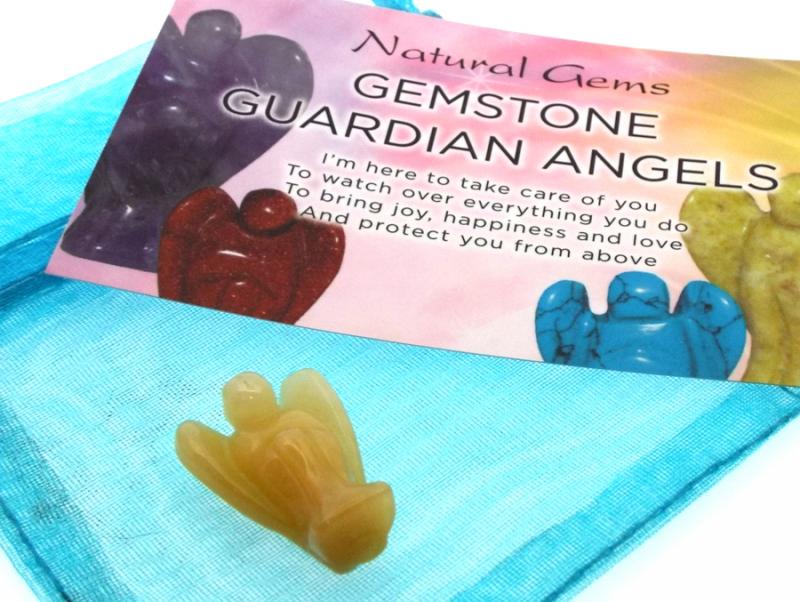 Yellow Aventurine Gemstone Guardian Angel Talisman