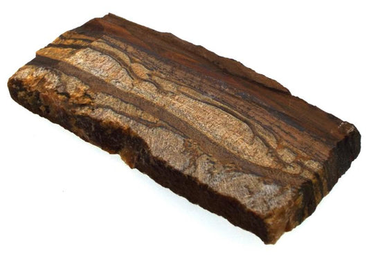 Raw Tigers Eye Slice Specimen 03