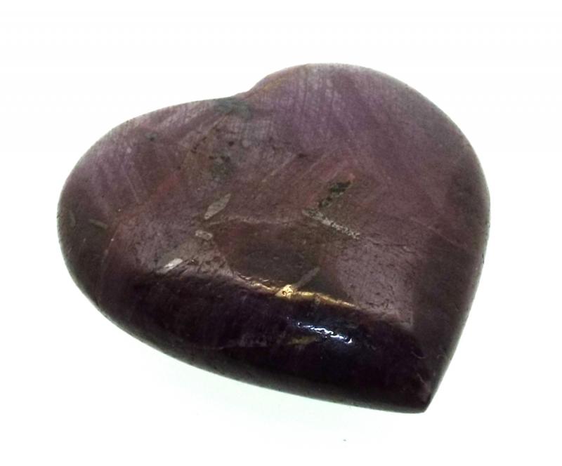 Indian Ruby Gemstone Carved Heart 09