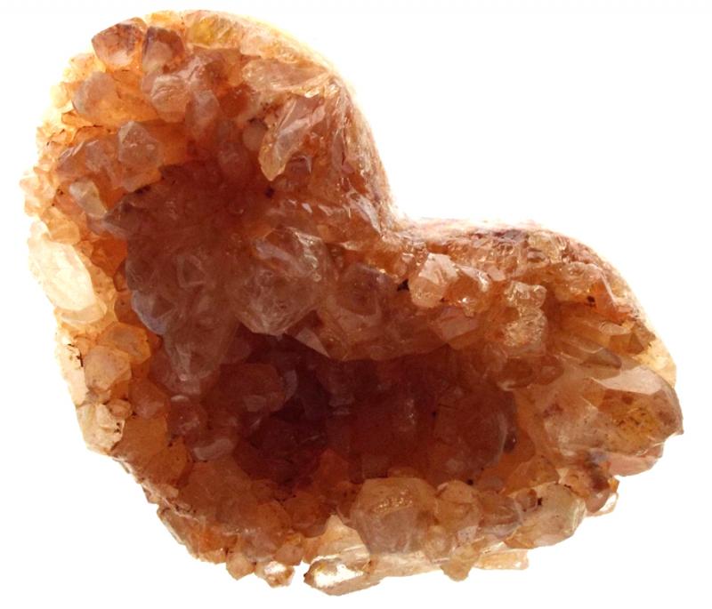 Natural Quartz Gemstone Cluster Heart Specimen 01