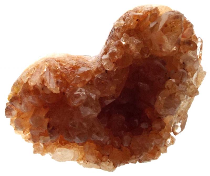Natural Quartz Gemstone Cluster Heart Specimen 01