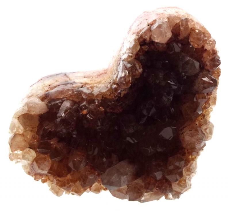 Natural Quartz Gemstone Cluster Heart Specimen 02