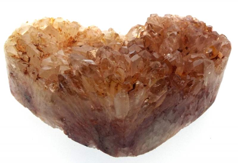 Natural Quartz Gemstone Cluster Heart Specimen 06