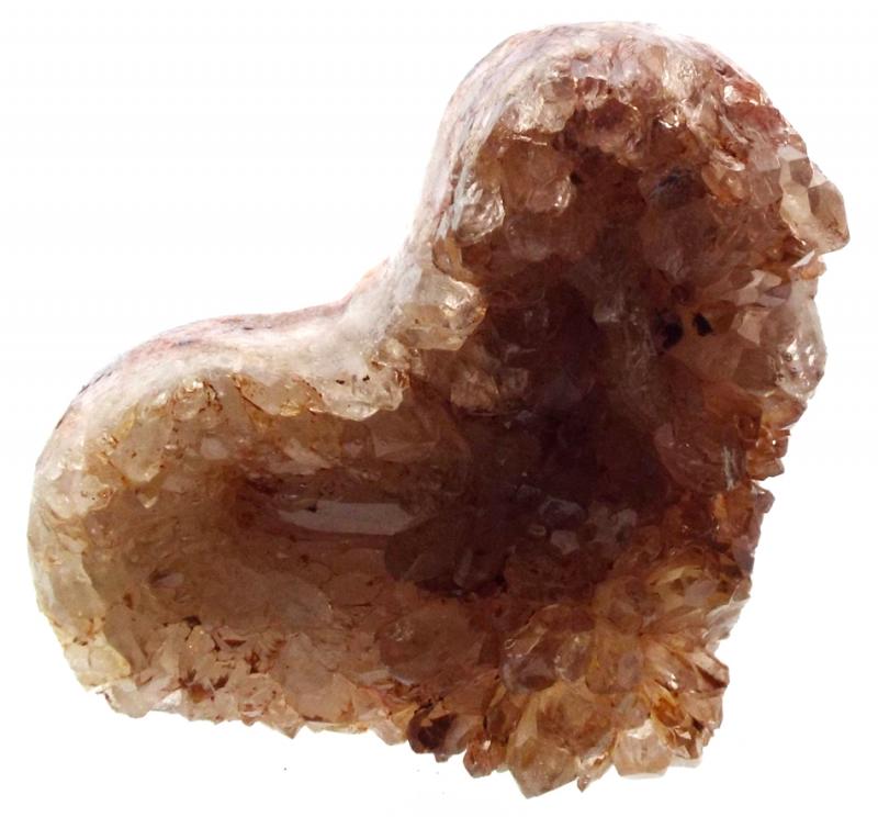 Natural Quartz Gemstone Cluster Heart Specimen 06