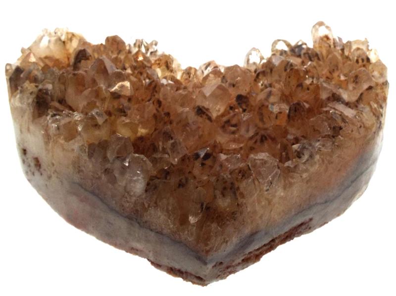 Natural Quartz Gemstone Cluster Heart Specimen 07