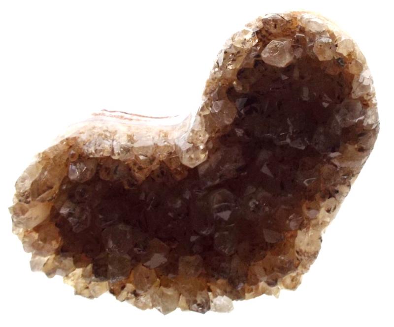 Natural Quartz Gemstone Cluster Heart Specimen 07