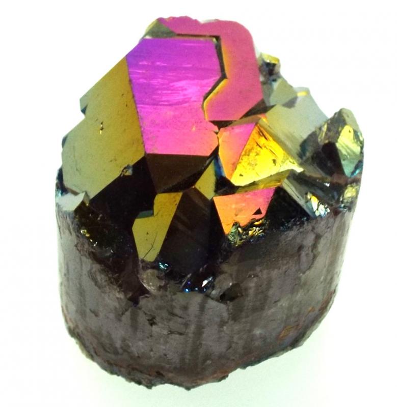 Titanium Aura Quartz Core Paperweight 02