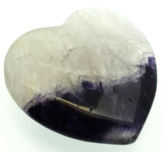 Blue John Gemstone Carved Heart 04