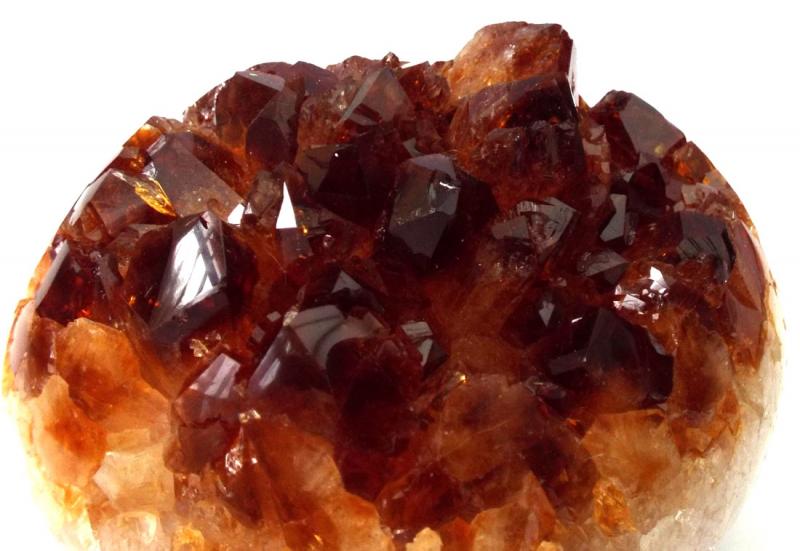 Citrine Gemstone Cluster Heart 02