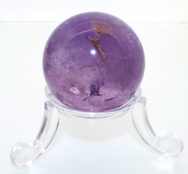 Amethyst Gemstone Sphere 33mm with Stand