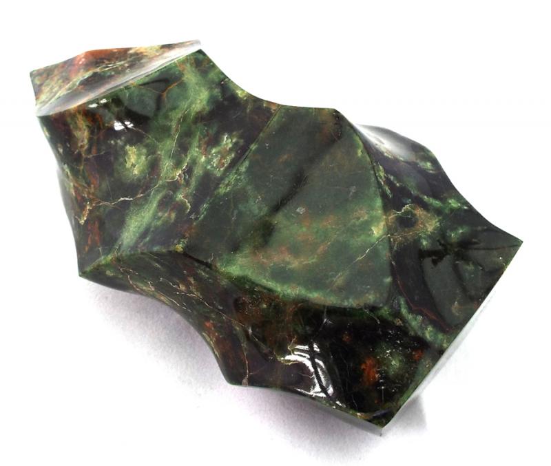 Green Jasper Gemstone Flame Sculpture 02