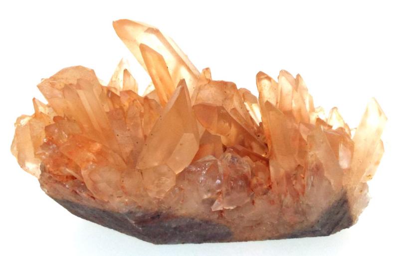 Rare Red Quartz Gemstone Cluster 03