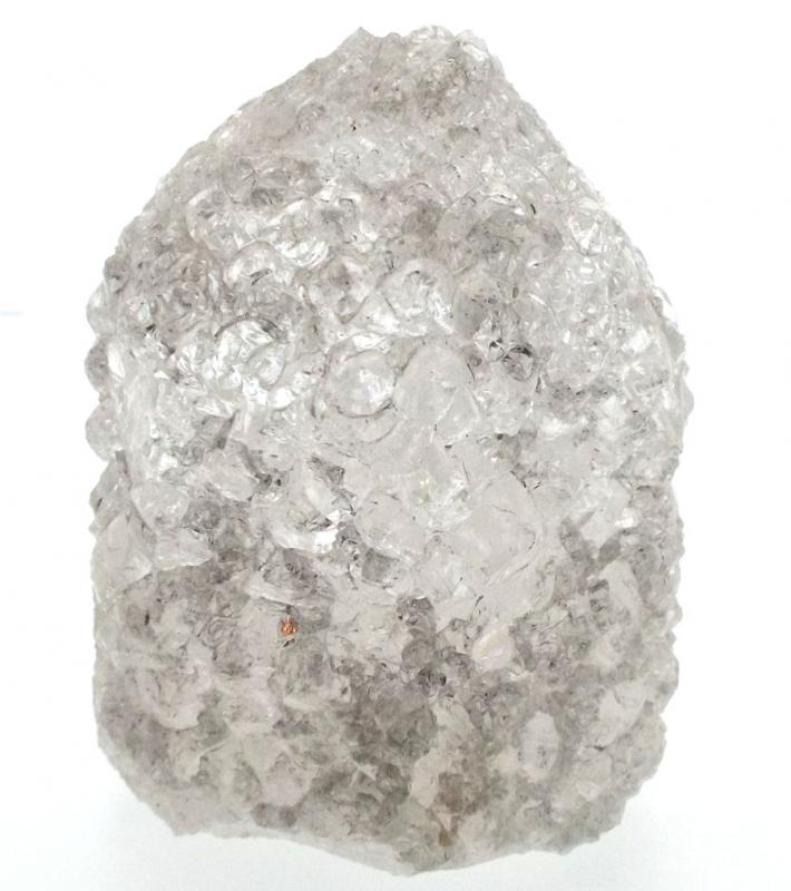 Frosted Quartz Gemstone Standing Point 01