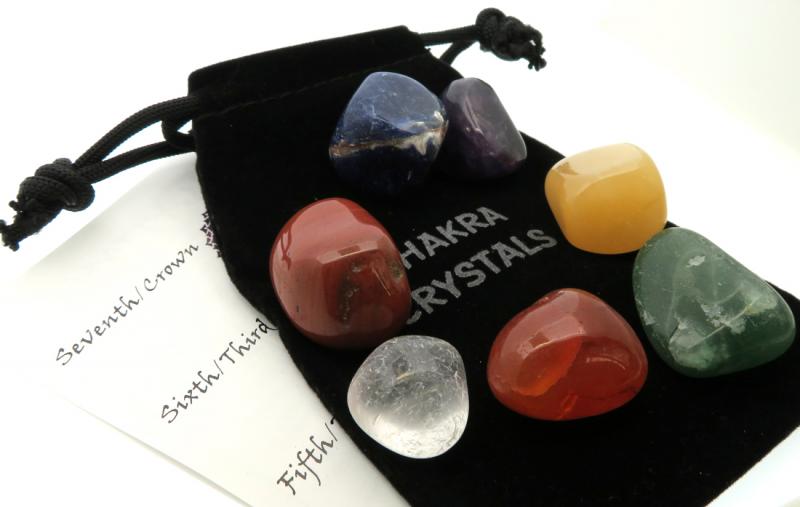 Seven Chakra Gemstone Set with Pouch
