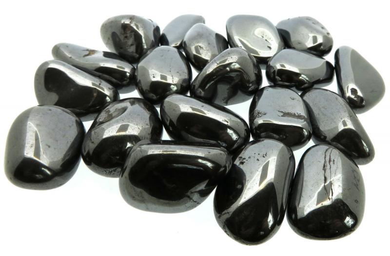 1 x Large Hematite Tumblestone