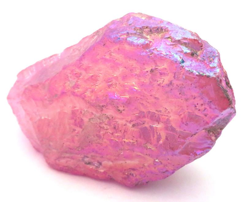 Unicorn Poop Rose Aura Quartz Point 02